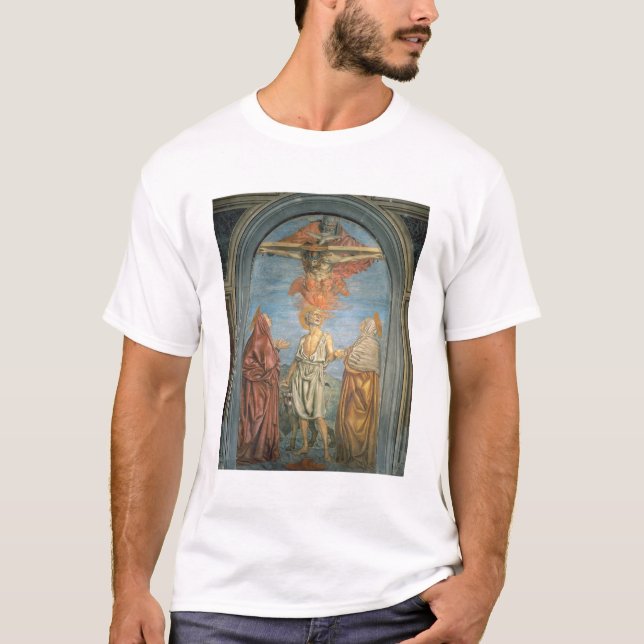 Helig Trinity med St Jerome (frescoen) T-shirt (Framsida)