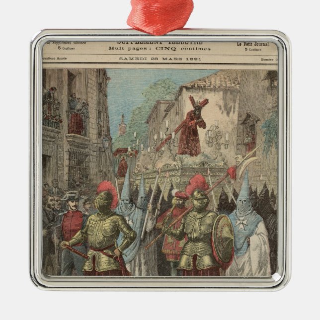 Helig vecka i Seville Julgransprydnad Metall (Framsidan)