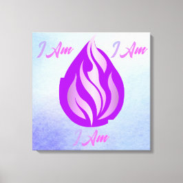 Helig Violett Flamma - Jag Är Canvastryck