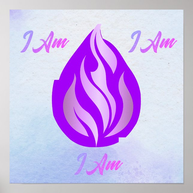 Helig Violett Flamma - Jag Är Poster (Framsidan)