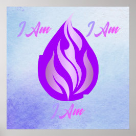 Helig Violett Flamma - Jag Är Poster