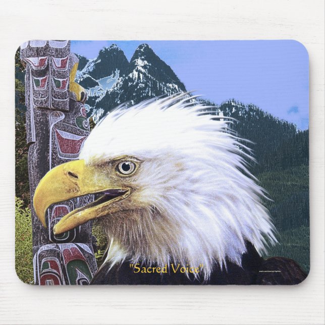 Helig Voice Örn & Totem Pole Mouse Pad Musmatta (Framsidan)