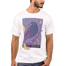 Helig Whimsical Fågel med Halvmåne