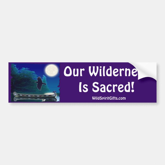 HELIG WILDERNESS Bumper Sticker Bildekal (Framsidan)