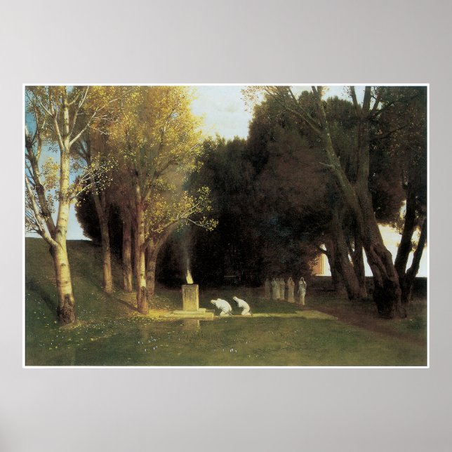 Helig Wood, 1882, Arnold Bocklin Poster (Framsidan)