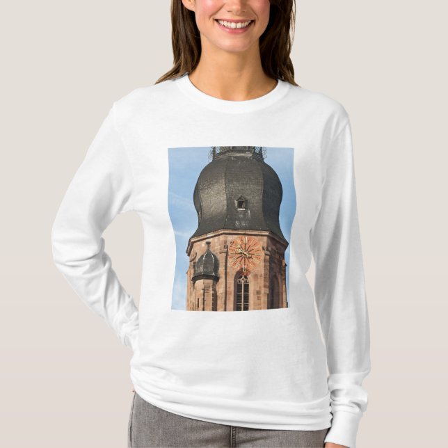 Heliga andens kyrka i Heidelbergs gamla stad T-shirt (Framsida)