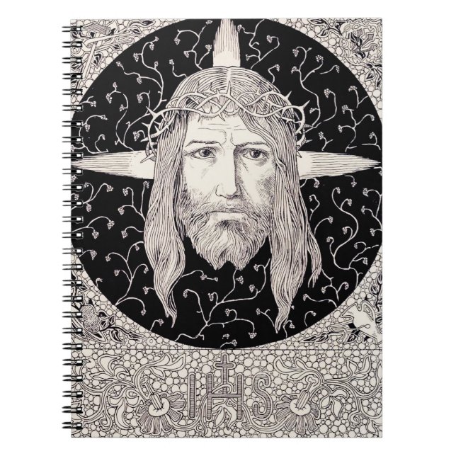 Heliga Ansikte av Jesus Kristus Anteckningsbok (Framsidan)