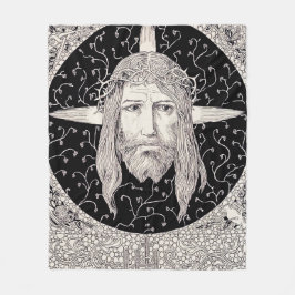 Heliga Ansikte av Jesus Kristus Fleecefilt