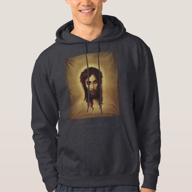 Heliga Ansikte av Jesus Kristus Hoodie (Framsida)