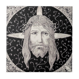 Heliga Ansikte av Jesus Kristus Kakelplatta