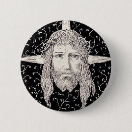 Heliga Ansikte av Jesus Kristus Knapp