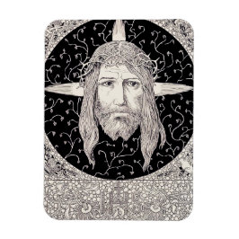Heliga Ansikte av Jesus Kristus Magnet