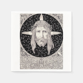 Heliga Ansikte av Jesus Kristus Pappersservett
