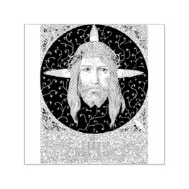 Heliga Ansikte av Jesus Kristus Självfärgande Stämpel