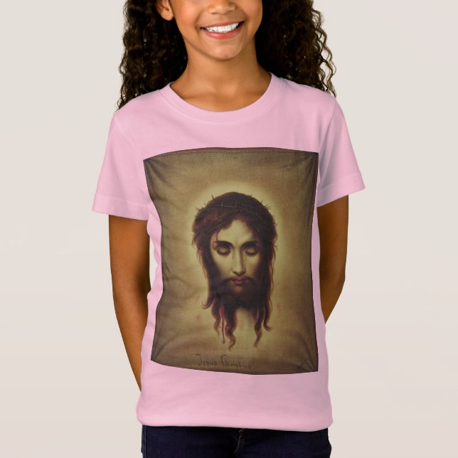 Heliga Ansikte av Jesus Kristus T Shirt (Framsida)