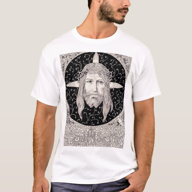 Heliga Ansikte av Jesus Kristus T Shirt (Framsida)