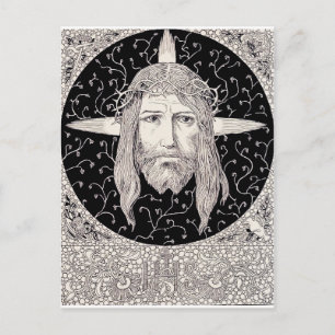 Heliga Ansikte av Jesus Kristus Vykort
