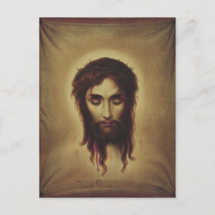 Heliga Ansikte av Jesus Kristus Vykort