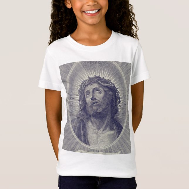 Heliga Ansikte av Jesus T Shirt (Framsida)
