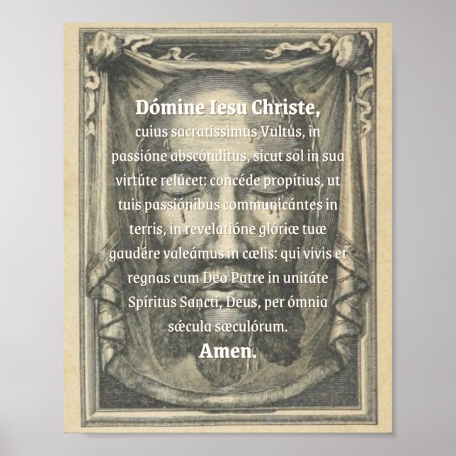 Heliga Ansikte Samla in utskrift Poster (Framsidan)