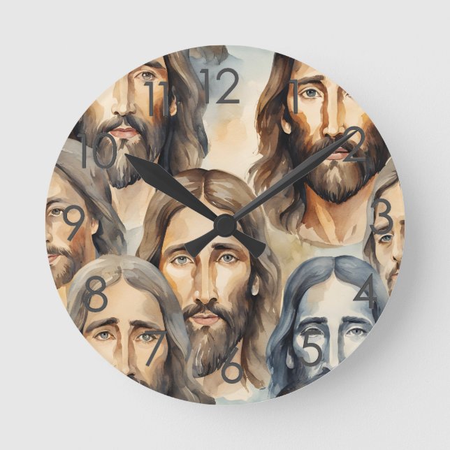 Heliga ansikten Jesus väggur (Framsida)