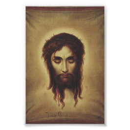 Heliga ansiktet Jesus Kristus Fototryck