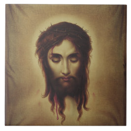 Heliga ansiktet Jesus Kristus Kakelplatta