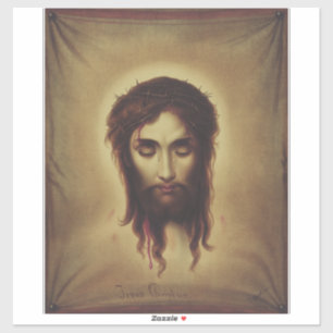 Heliga ansiktet Jesus Kristus Klistermärken