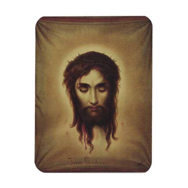 Heliga ansiktet Jesus Kristus Magnet (Vertikal)
