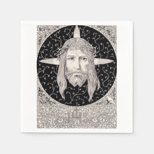 Heliga ansiktet Jesus Kristus Pappersservett