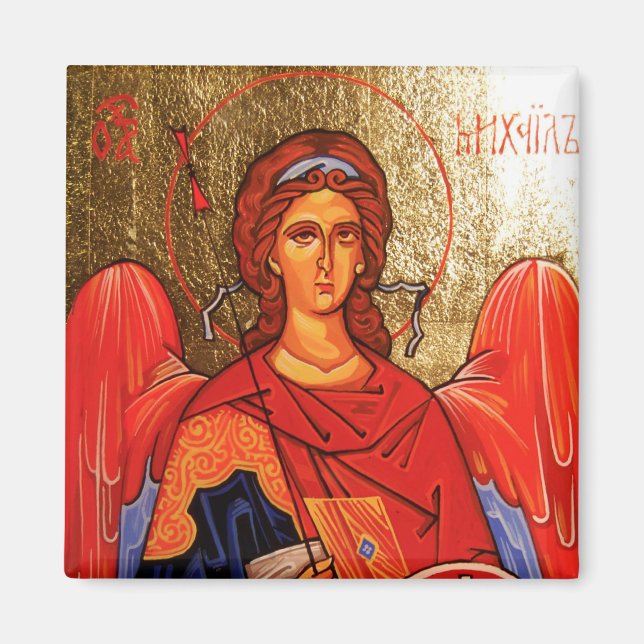Heliga Archangel Michael Magnet (Framsidan)