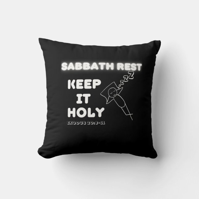 Heliga av Behållan Sabbath Rest  Graphics Design Kudde (Framsida)