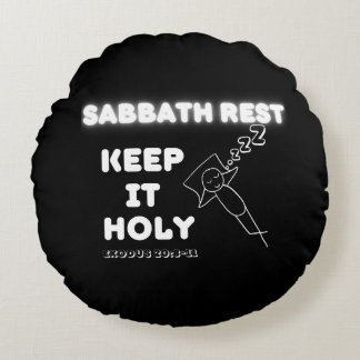 Heliga av Behållan Sabbath Rest Graphics Design Rund Kudde
