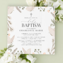 Heliga Baptism Butterflies Watercolor Blommigt Neu