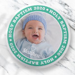 Heliga Baptism - enkelt foto till modern Anpassnin Knapp<br><div class="desc">Denna enkla och moderna utformning består av serif-typografi och lägger till ett anpassningsbar-foto.</div>