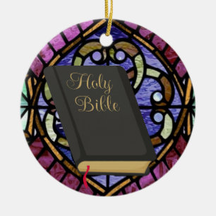 Heliga Bible and Scripture - SRF Julgransprydnad Keramik