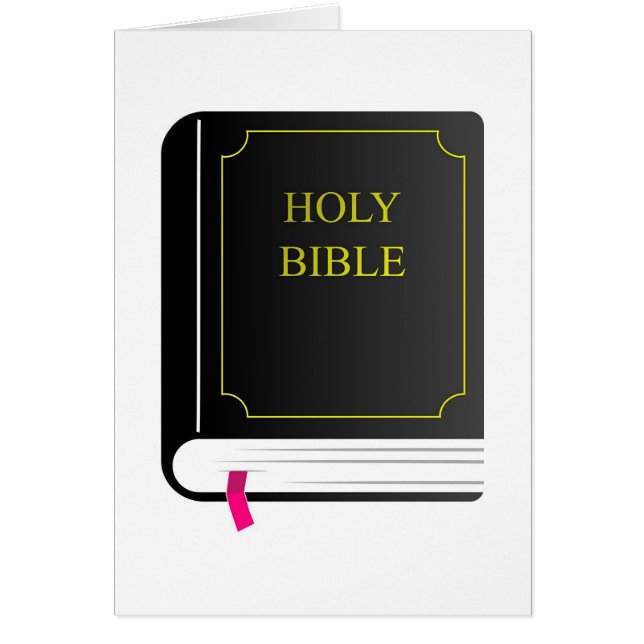 Heliga Bible Hälsningskort (Framsidan)