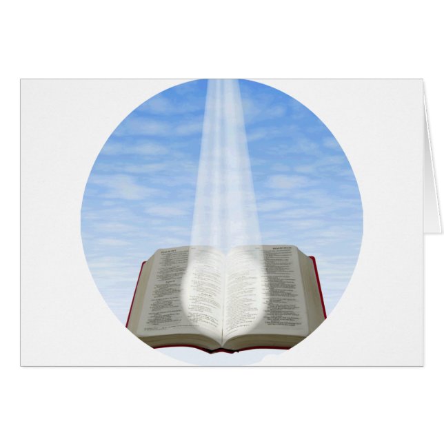 Heliga Bible Hälsningskort (Framsidan Horizontal)