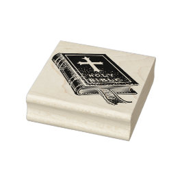 Heliga Bible Rubber Frimärke Stämpel