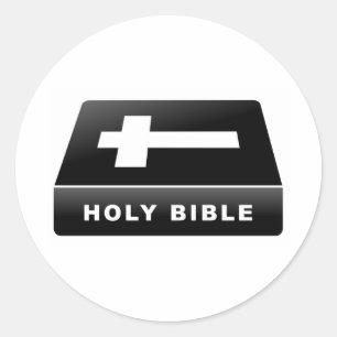 Heliga Bible Runt Klistermärke