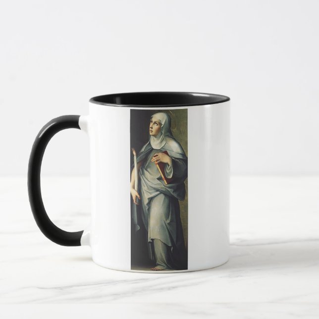 Heliga Birgitta av Sverige medeltida mystiker Mugg (Vänster)