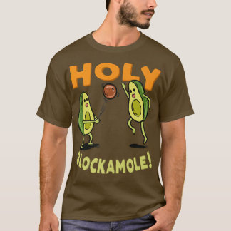 Heliga Blockamole Avocado Beach Volleyball Player T Shirt