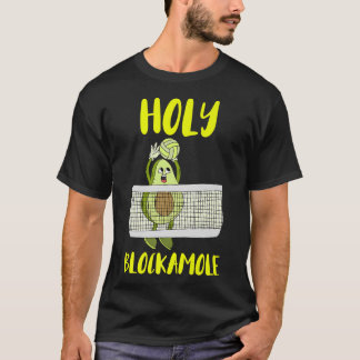 Heliga Blockamole Avocado Volleyball-träningskedja T Shirt