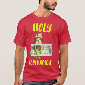 Heliga Blockamole Avocado Volleyball-träningskedja T Shirt