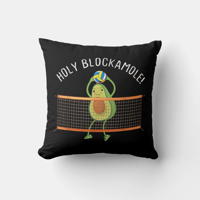 Heliga Blockamole Volleyball Cute Roligt Kudde (Framsida)