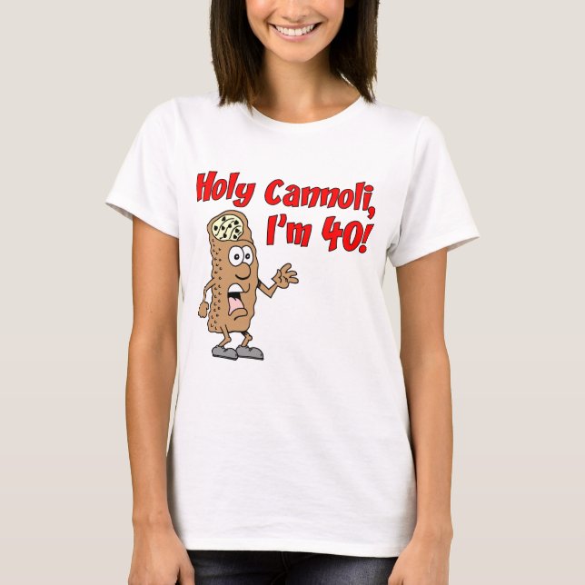Heliga Cannoli: 40 T-shirt (Framsida)
