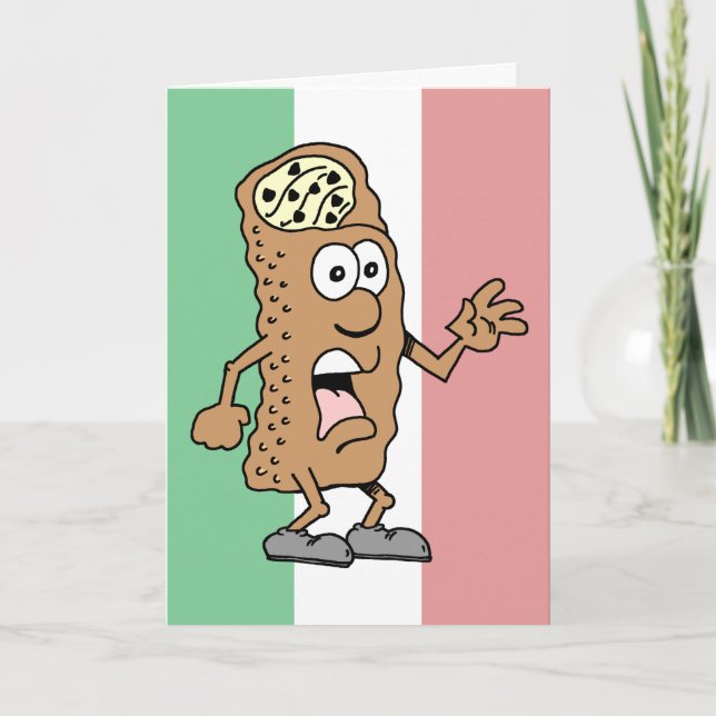 Heliga Cannoli! Du är 50! Lustigt 50:e födelsedags Kort (Framsida)