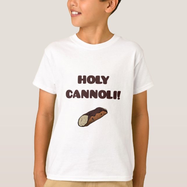 Heliga Cannoli Rollig Italiensk Barn T-Shirt (Framsida)