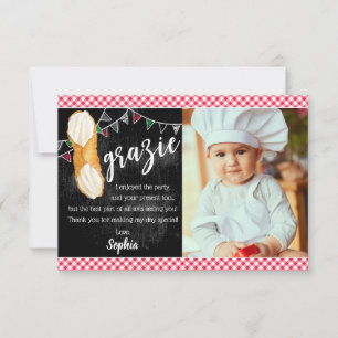 Heliga Cannoli Tackkort med foto Tack Kort