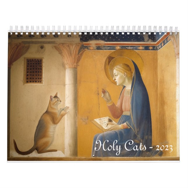 Heliga Cats and Saints Calendar Kalender (Omslag)